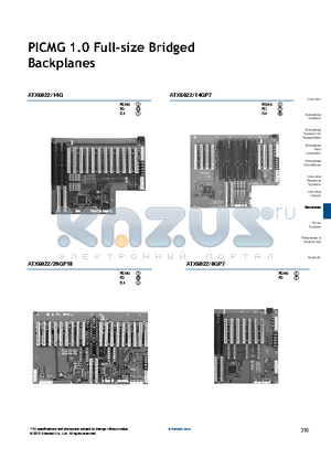 ATX6022/14G datasheet - PICMG 1.0 Full-size Bridged Backplanes