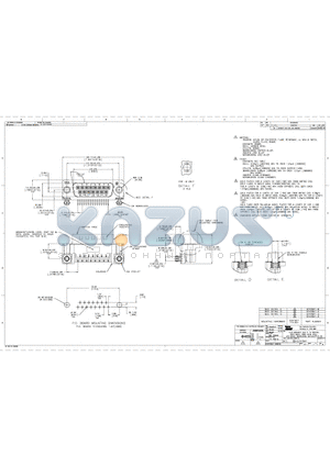 5747841-3 datasheet - PLUG ASSEMBLY, SIZE 2, 15 POSITION, RIGHT ANGLE, FRONT METAL SHELL, .318 SERIES, BOARDLOCKS, AMPLIMITE HD-20