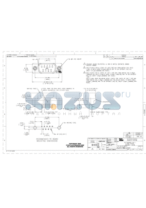 5745051-1 datasheet - PLUG ASSEMBLY, SIZE 1, 9 POSN, VERTICAL, AMPLIMITE HD-20