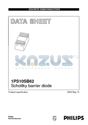 1PS10SB62 datasheet - Schottky barrier diode