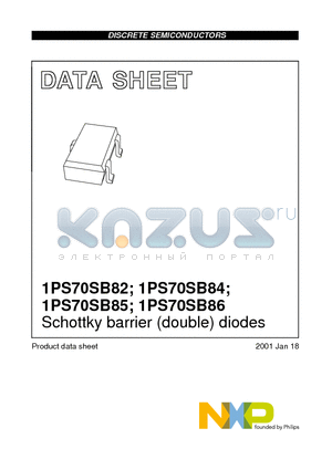 1PS70SB82 datasheet - Schottky barrier (double) diodes