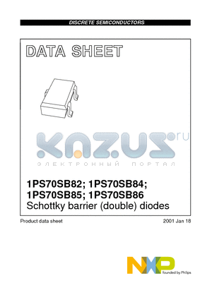 1PS70SB84 datasheet - Schottky barrier (double) diodes