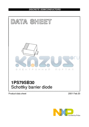 1PS79SB30 datasheet - Schottky barrier diode