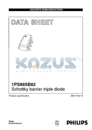 1PS88SB82 datasheet - Schottky barrier triple diode