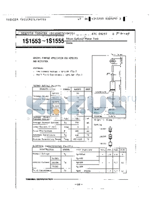 1S1553 datasheet - Silicon Epitaxial Planner Type Diode