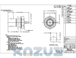 754-24-5 datasheet - RECEPTACLE, ISOLATED GROUND, BNC