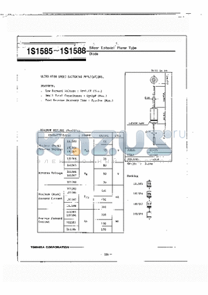 1S1588 datasheet - Silicon Epitaxial Planar Type