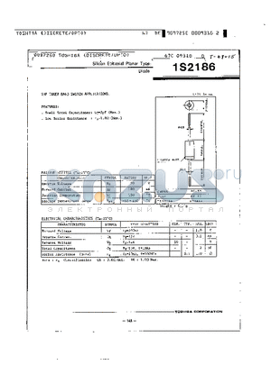 1S2186 datasheet - SILICON EPITAXIAL PLANAR TYPE