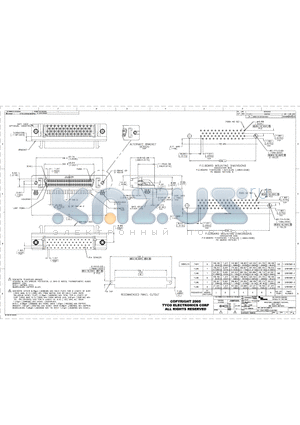 5787082-3 datasheet - RECEPTACLE ASSEMBLY, SHIELDED, RIGHT ANGLE, .050 SERIES AMPLIMITE