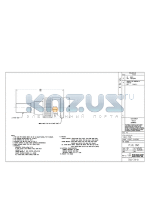 755-79-9 datasheet - PLUG, BNC