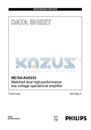 AU5232D datasheet - Matched dual high-performance low-voltage operational amplifier