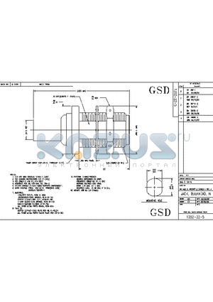 1202-22-5 datasheet - JACK, BULKHEAD, N