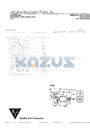 2N3649 datasheet - SCR, V(DRM) = 50V TO 99.9V