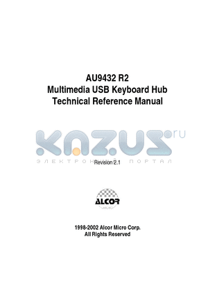 AU9432R2 datasheet - Multimedia USB Keyboard Hu