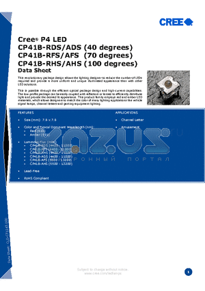 CCCCC-DXA-XHHKKMN1 datasheet - Cree^ P4 LED