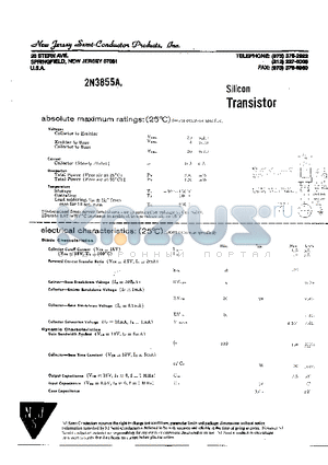 2N3855A datasheet - SILICON TRANSISTOR