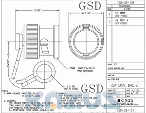 758-36-101 datasheet - CAP ASSY, BNC ,M