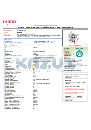 75858-0104 datasheet - 1.85mm by 1.85mm (.073 by .073