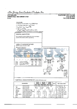 2N4044 datasheet - DUAL MONOLITHIC MATCHED NPN SILICON