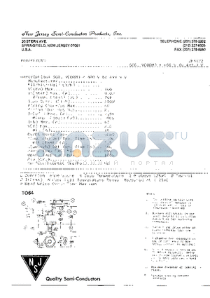 2N4172 datasheet - SCR, V(DRM) = 400V TO 499.9V