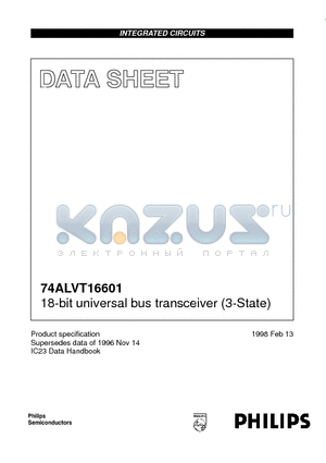 AV16601DGG datasheet - 18-bit universal bus transceiver 3-State
