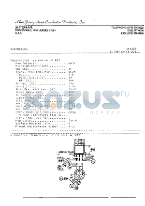 2N4209 datasheet - SI PNP LP HF BJT