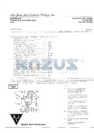 2N4174 datasheet - SCR, V(DRM) == 600V TO 699.9V