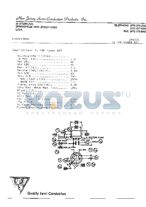 2N4236 datasheet - SI PNP POWER BJT