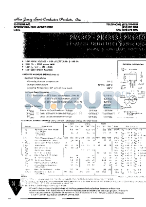 2N4343 datasheet - LOW NOISE VOLTAGE