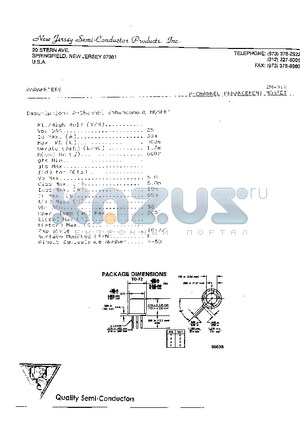 2N4352 datasheet - P-CHANNEL ENHANCEMENT MOSFET