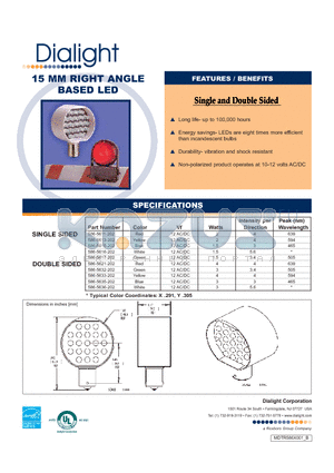 586-5613-202 datasheet - 15 MM RIGHT ANGLE BASED LED