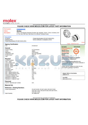 58866-0002 datasheet - HMC Rectangular Industrial End Bell Cap Assembly, PG36, 14.00 to 18.00mm (.551to .709