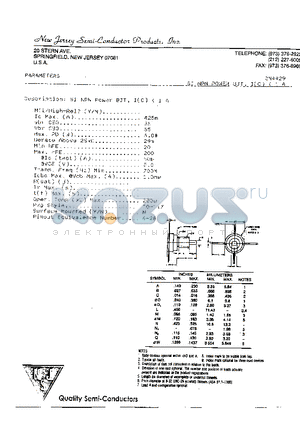 2N4429 datasheet - SI NPN POWER BJT