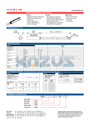 59010-I-S-01-A datasheet - Sub-Miniature Firecracker