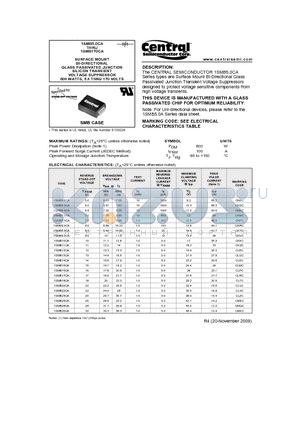 1SMB13CA datasheet - SURFACE MOUNT BI-DIRECTIONAL GLASS PASSIVATED JUNCTION SILICON TRANSIENT VOLTAGE SUPPRESSOR 600 WATTS