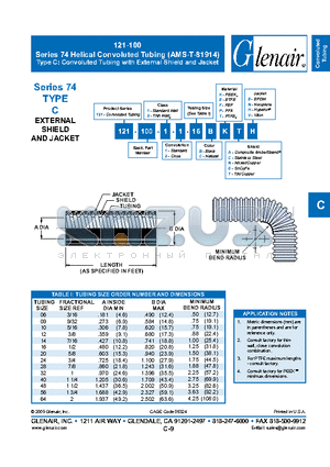 121-100_09 datasheet - Helical Convoluted Tubing