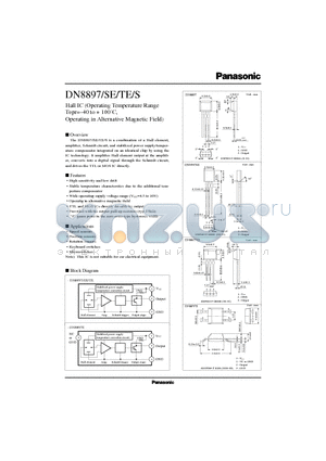 DN8897S datasheet - Hall IC(Operating Temperature Range Topr=-40 to  -100`C, Operating in Alternative Magnetic Field)