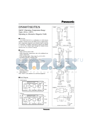 DN8897TE datasheet - Hall IC(Operating Temperature Range Topr=-40 to  -100`C, Operating in Alternative Magnetic Field)