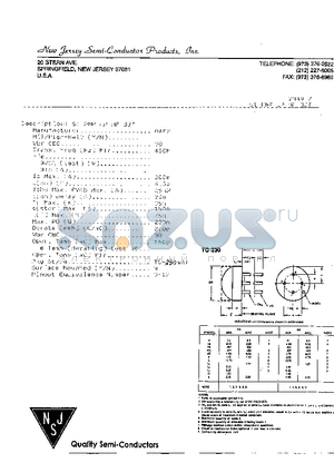 2N4917 datasheet - SI PNP LP HF BJT