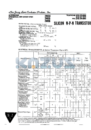 2N4936 datasheet - SILICON N-P-N TRANSISTOR