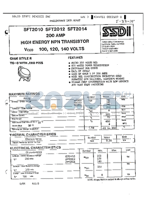 2N4999 datasheet - HIGH ENERCY NPN TRANSISTOR