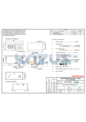 76118003 datasheet - MULTI-FUNCTION MODULE