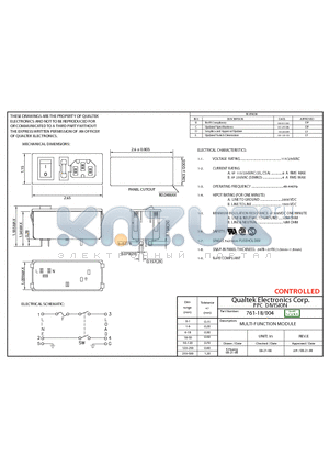 76118004 datasheet - MULTI-FUNCTION MODULE