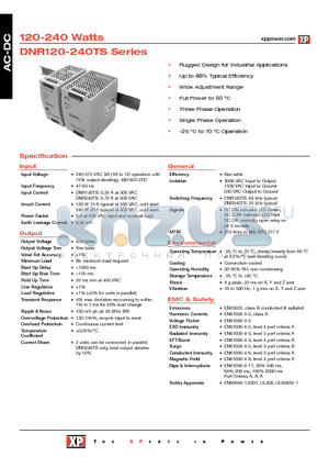 DNR240TS48-I datasheet - AC-DC Power Supplies