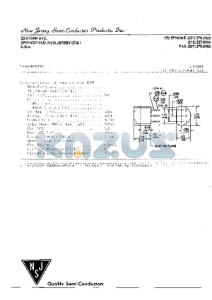 2N5086 datasheet - SI PNP LO-PWR BJT