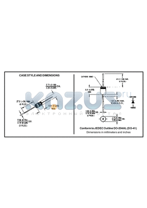 DO204AL datasheet - CASE STYLE AND DIMENSIONS