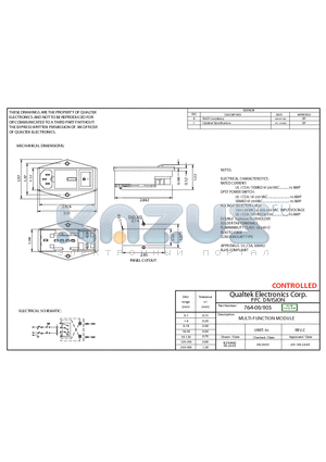 764-00-003 datasheet - MULTI-FUNCTION MODULE