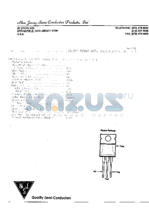 2N5298 datasheet - SI NPN POWER BJT