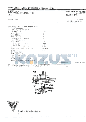 2N5323 datasheet - SI PNP POWER BJT