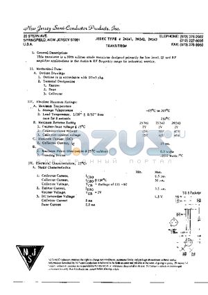 2N541 datasheet - TRANSITRON